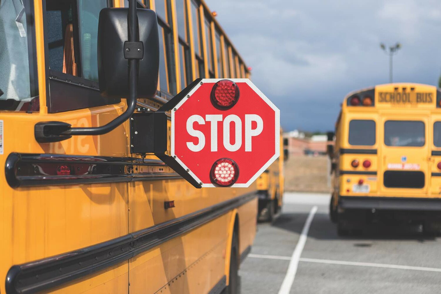 Suffolk County’s School Bus Stop-Arm Safety Program equips school buses with stop-arm cameras to capture evidence of illegal bus crossings.